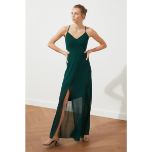 Trendyol Green Slit Detail Dress