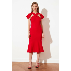 Trendyol Red Sleeve Detail Dress