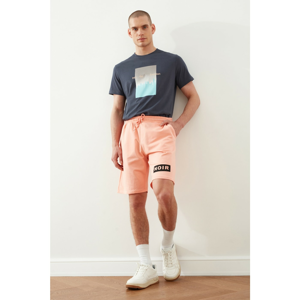 Trendyol Salmon Men's Regular Fit Printed Shorts & Bermuda