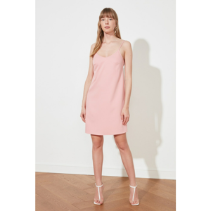 Trendyol Salmon Strap Basic Dress