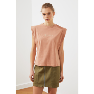 Trendyol Frankie Knitted T-Shirt WITH Salmon Embroidery