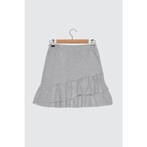 Trendyol Gray Mini Knitted Skirt