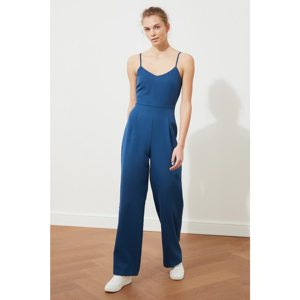 Trendyol Indigo Strap Basic Jumpsuit