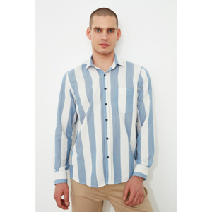 Trendyol Shirt - Navy blue - Regular fit