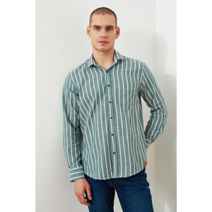Trendyol Khaki Men's Regular Fit Shirt Collar Long Sleeves - Shirt