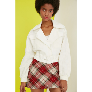 Trendyol Belted Ecru Jacket