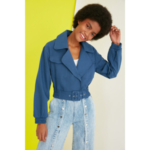 Trendyol Indigo Belt Jacket