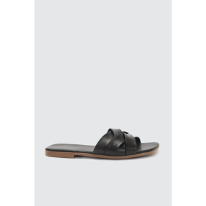 Trendyol Black Cross-Band Women's Slippers