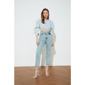 Trendyol Blue High Waist Mom Jeans