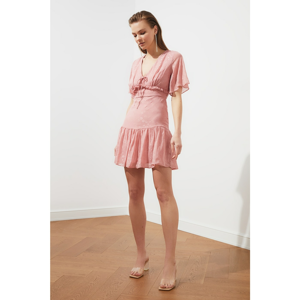 Trendyol Pink Collar Detailed Dress