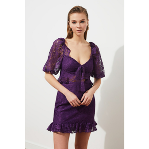 Trendyol Purple Lace Skirt