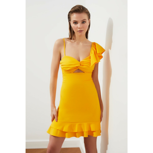 Trendyol Yellow Collar Detailed Dress