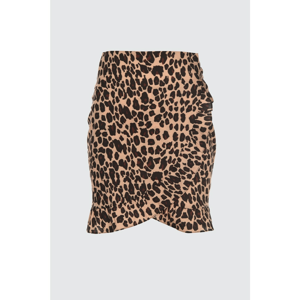 Trendyol Leopard Print Woven Skirt
