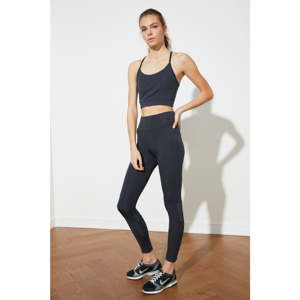 Trendyol Smoked Tulle Detailed Sports Tights