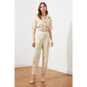 Trendyol Stone Front Button Pants