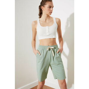 Trendyol Mint Knitted Shorts & Bermuda