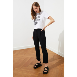 Trendyol Black Front Button Pants