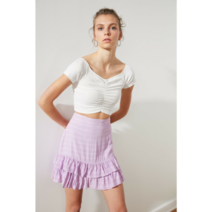 Trendyol Lilac Flywheel Skirt