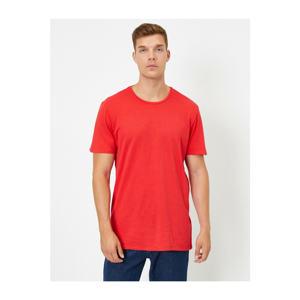 Koton Men's Red Bike Collar T-shirt