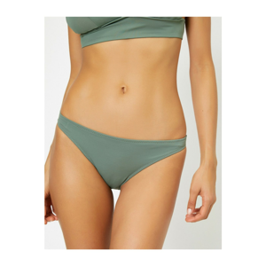 Koton Women's Green Flat Bikini Bottom