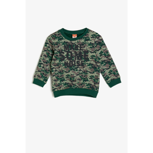 Koton Sweatshirt - Green - Regular fit