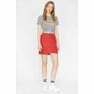 Koton Women's Red Mini Normal Waist Skirt