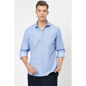 Koton Men's Classic Collar Long Sleeve Shirt