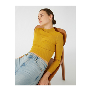 Koton Sweater - Yellow - Slim
