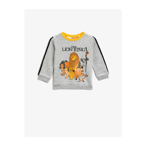 Koton Lion King Licensed Printed Cotton Bicycle Collar Sweatshirt