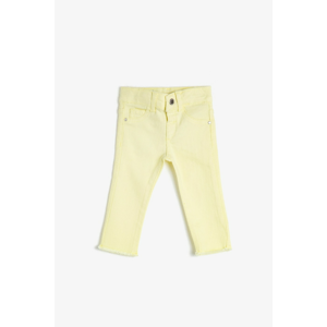 Koton Yellow Girl Girl Pocket Detail Jeans