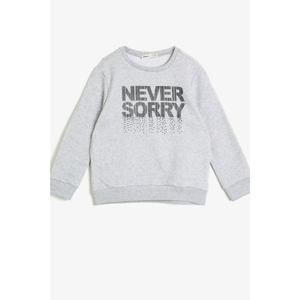 Koton Male Grey Never Sorry Children's Sweatshirt