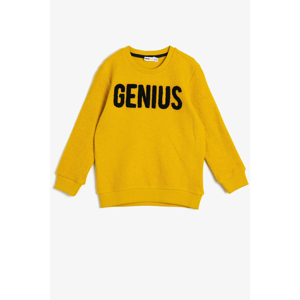 Koton Male Yellow Genius Kids Sweatshirt