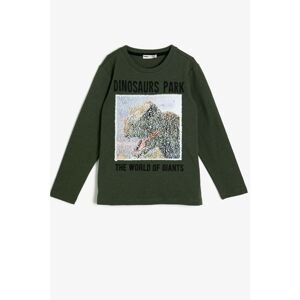 Koton Green Boy Printed Sweatshirt