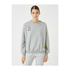 Koton Female Grey Warner Bros Licensed Tweety Sweatshirt
