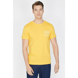 Koton Men's Yellow T-Shirt