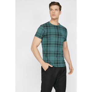 Koton Men's Green Square T-Shirt