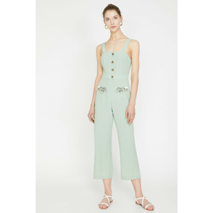 Koton Women's Green Handmade Jumpsuit