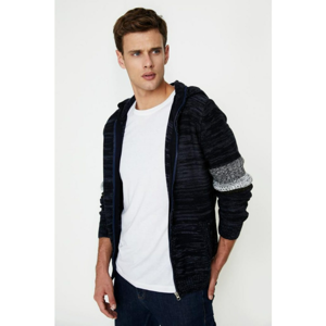 Koton Hooded Cardigan with Navy Zipper