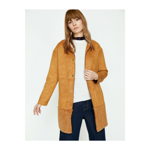 Koton Coat - Brown - Puffer