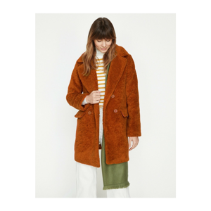 Koton Coat - Brown - Puffer