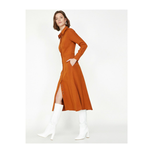 Koton Dress - Brown - Asymmetric