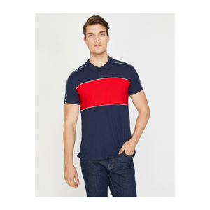 Koton Men's Navy Polo Neck T-Shirt