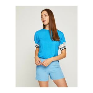 Koton Women's Blue T-Shirt