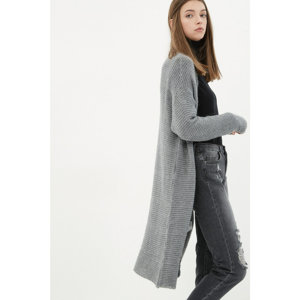 Koton Cardigan - Gray - Relaxed fit