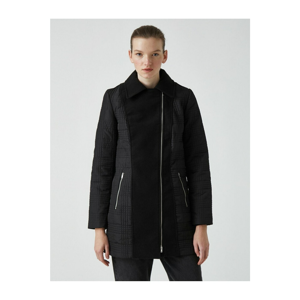 Koton Women's Black Coat 21kak06605w