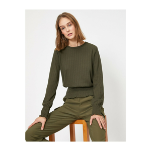 Koton Long Sleeve Tisört with Ruffle Detail