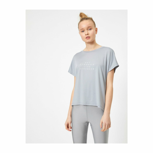 Koton Women's Grey Printed T-Shirt