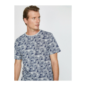 Koton Men's Grey Patterned T-Shirt