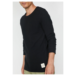 Koton Men's Black Pocket Detail T-Shirt