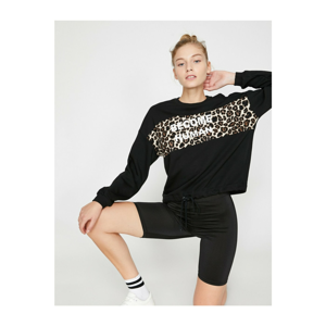 Koton Leopard Print Sweatshirt